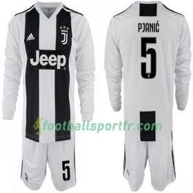 Tenue Juventus Miralem Pjanic 5 Enfant Domicile 2018-2019 Maillot de Foot ML